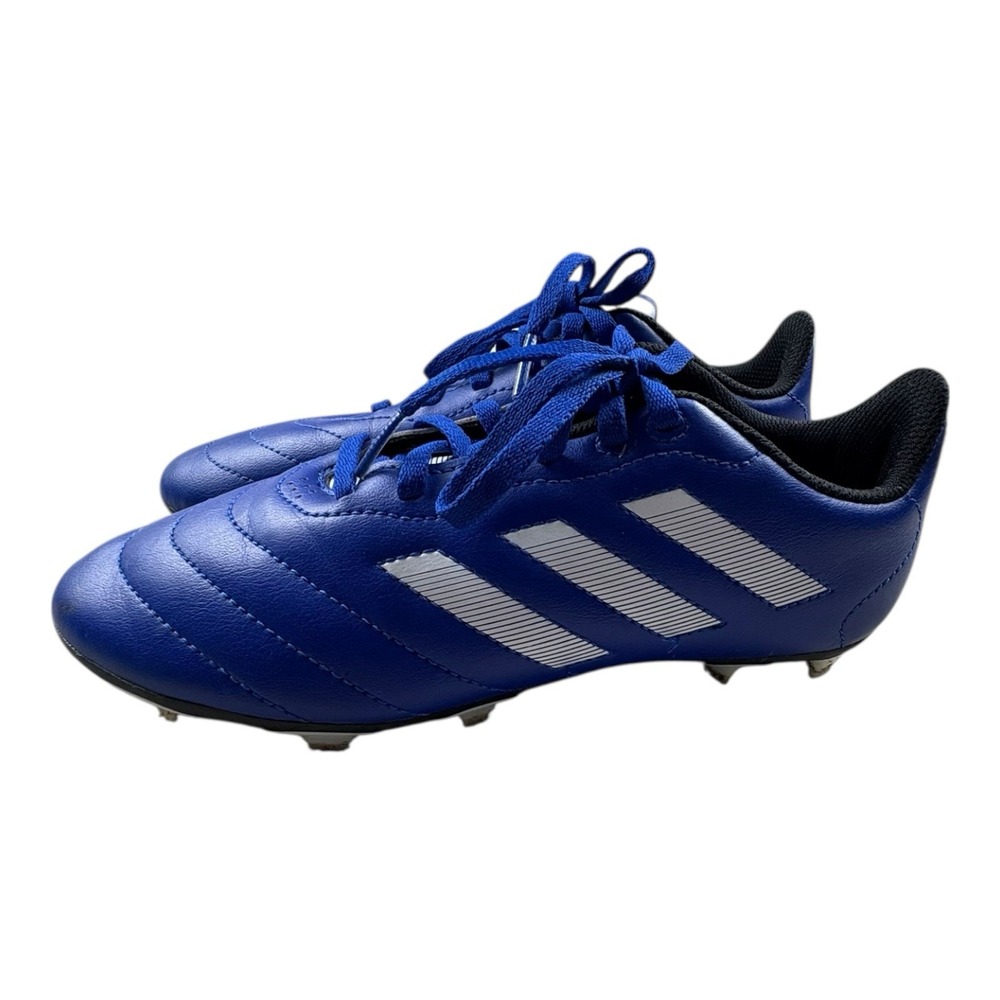 Adidas Youth Soccer Cleats Blue White Size 5 Firm Ground - Picture 6 of 8